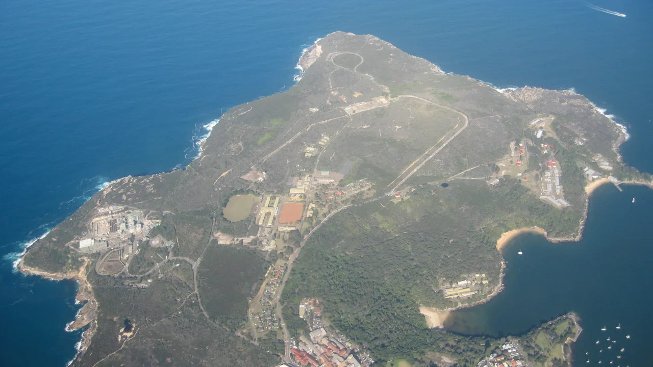 Aerial  photograph of North Head (Sydney, Australia).