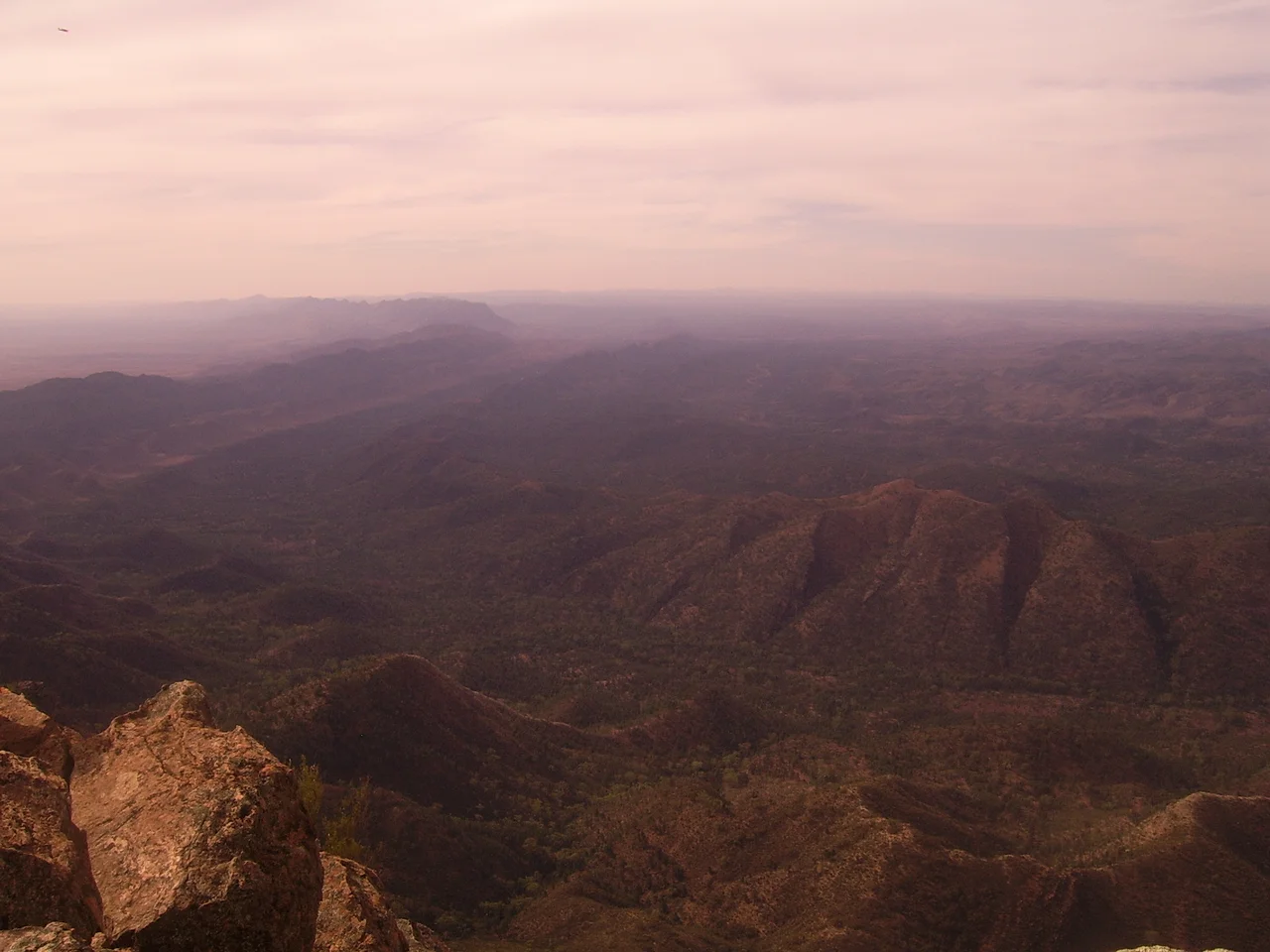 Wilpena Pound in South Australia, view from St. Mary's Peak (1170m)