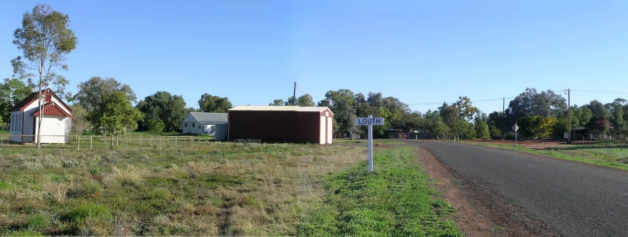 The village of Louth, New South Wales.