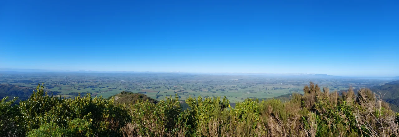 The view of the Wairarapa from Mt Dick
