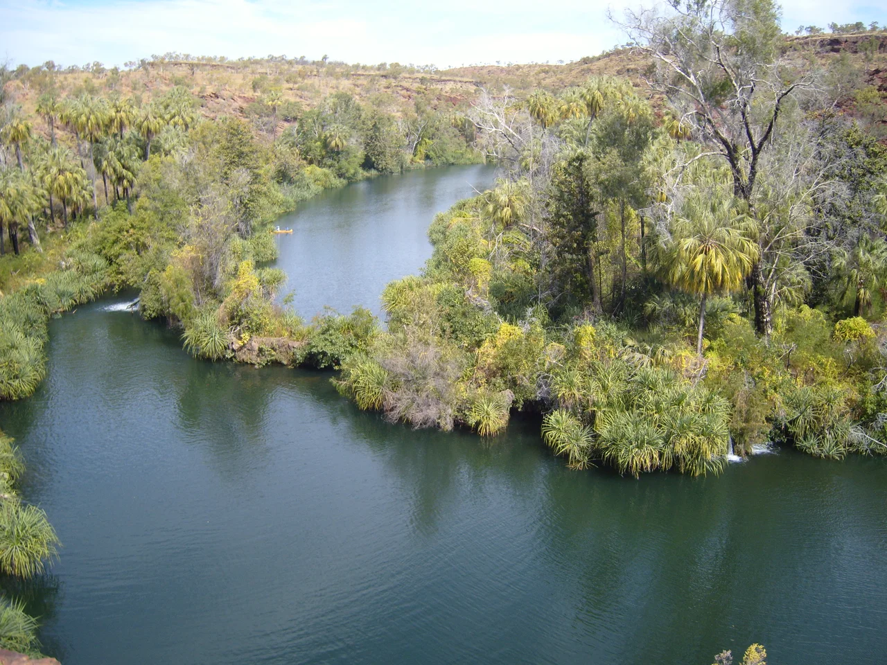 Photo of Indarri Falls at Boodjamulla (Lawn Hill) National Park.