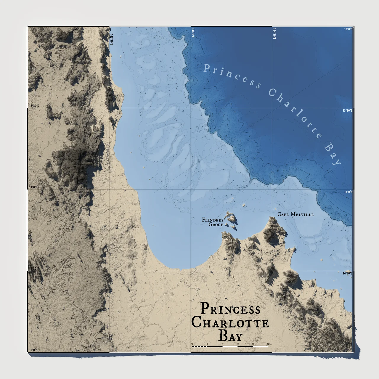 Carte de Princess Charlotte Bay