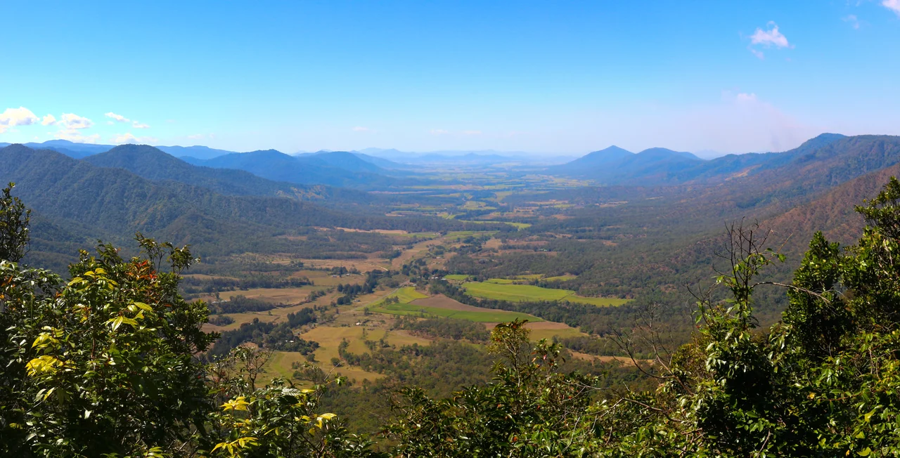 Australia, Queensland, Eungella National Park, view on Pioneer Valley