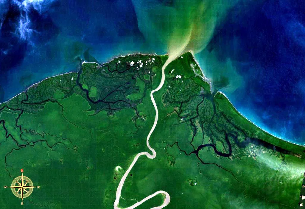 Mamberamo River in New Guinea, Indonesia