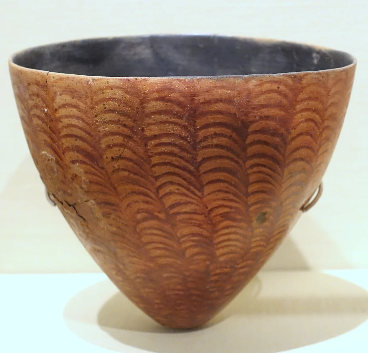 Exhibit in the Oriental Institute Museum, University of Chicago, Chicago, Illinois, USA. This work is old enough so that it is in the public domain. Photography was permitted in the museum without restriction.