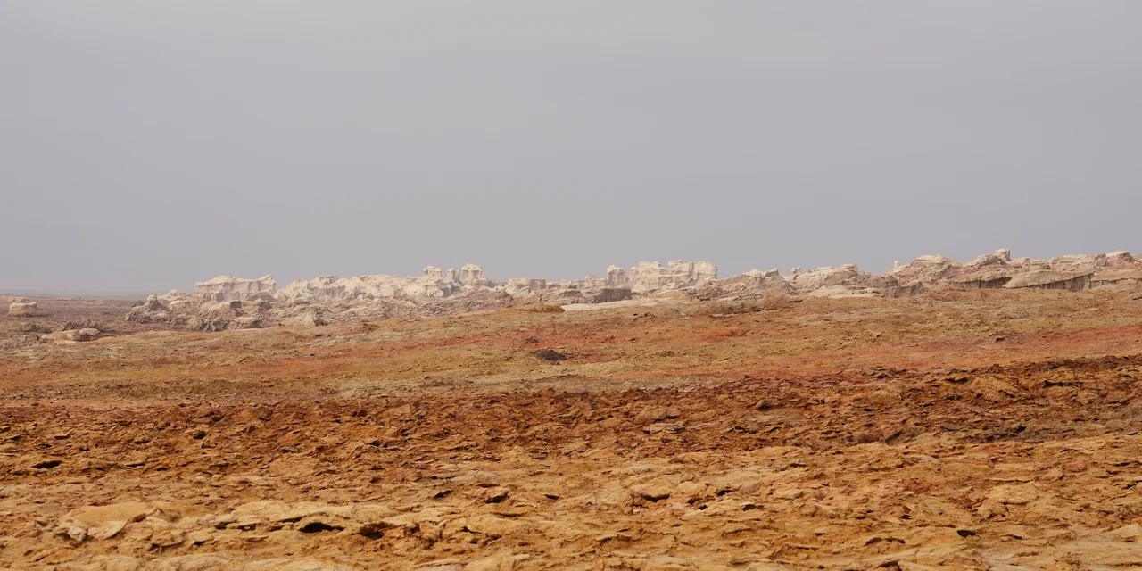 Landscape at Dallol volcano, Afar Region, Ethiopia