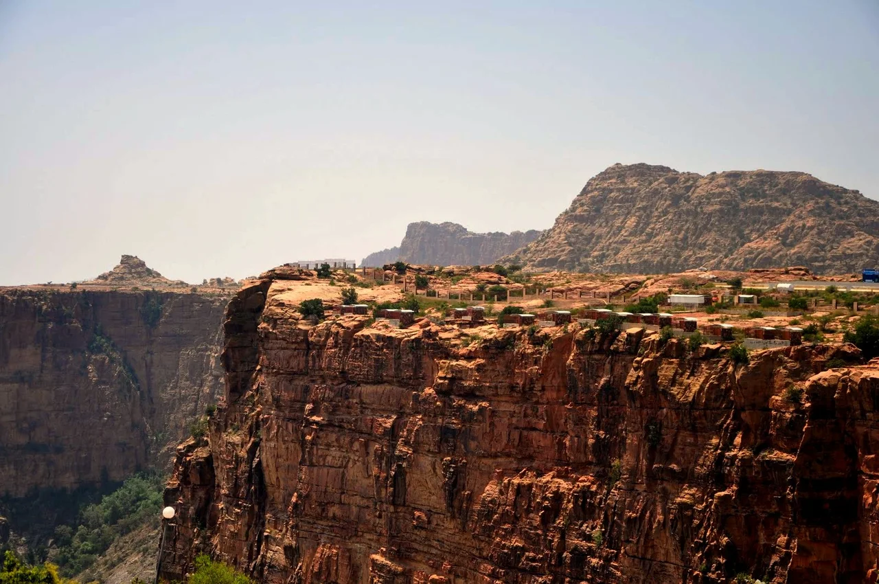 Habala Valley near Abha, Saudi Arabia. The picture is taken while riding a cable car