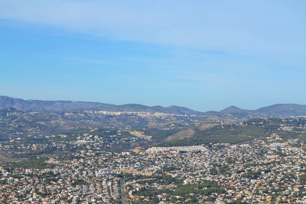 Benissa des del penyal d'Ifac.