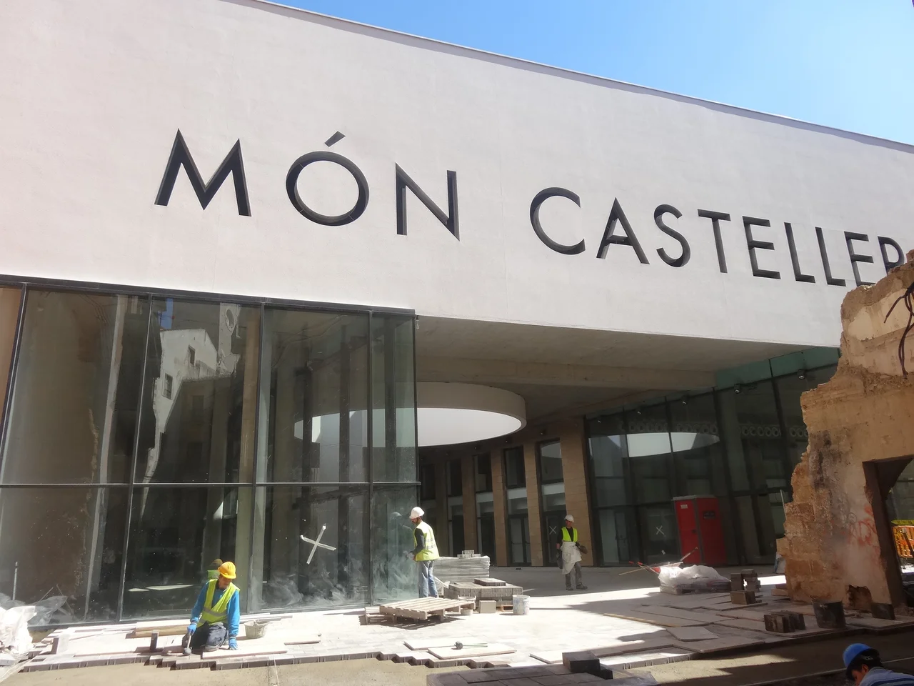 Març de 2017. Obres al Museu Casteller de Catalunya, Valls