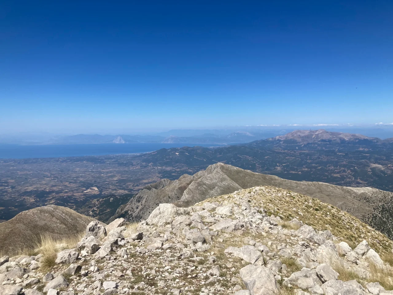The Rio-Antirrio bridge from Olenos Peak.