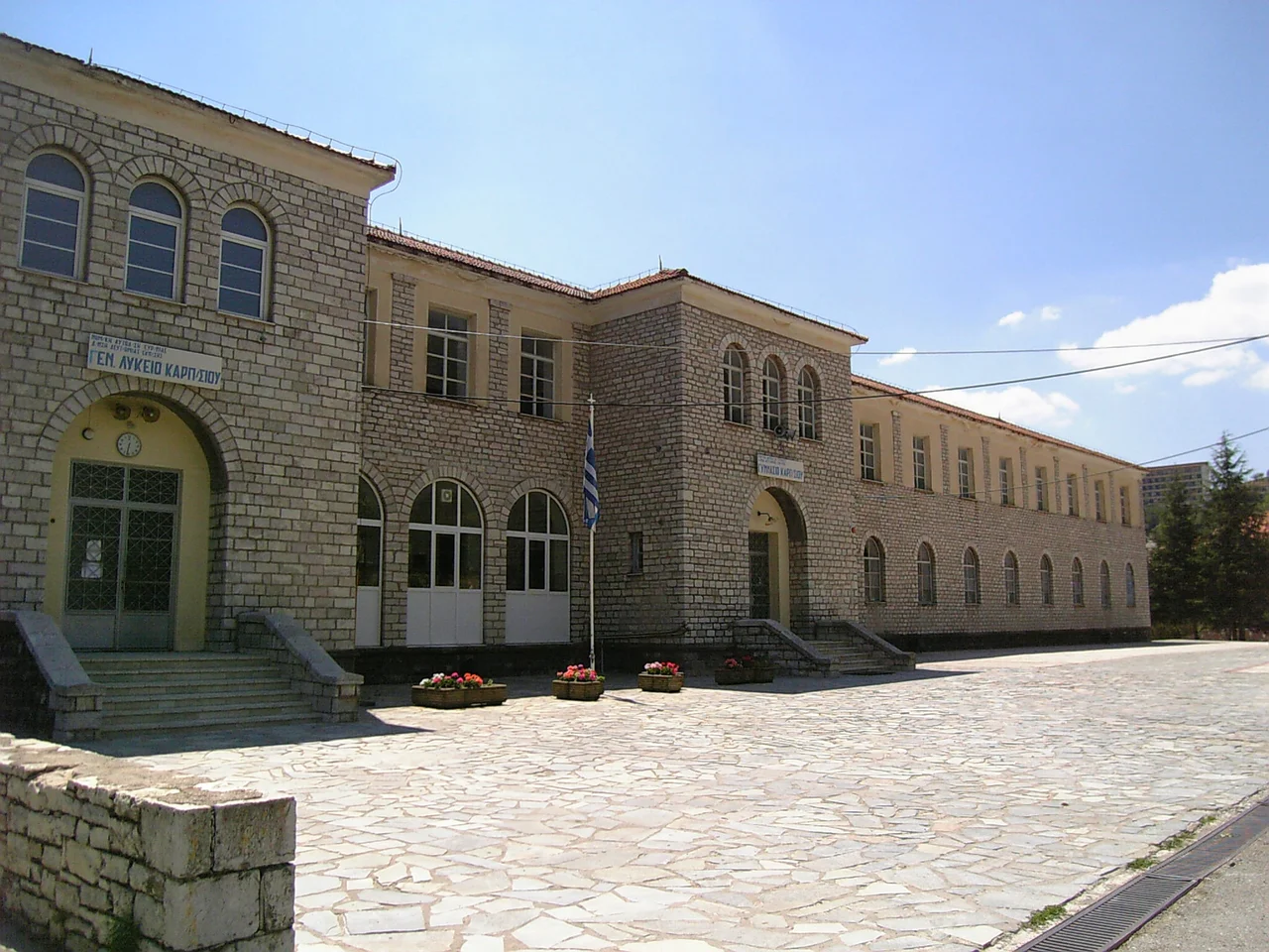 The old high school of Karpenisi, more than 100 years old