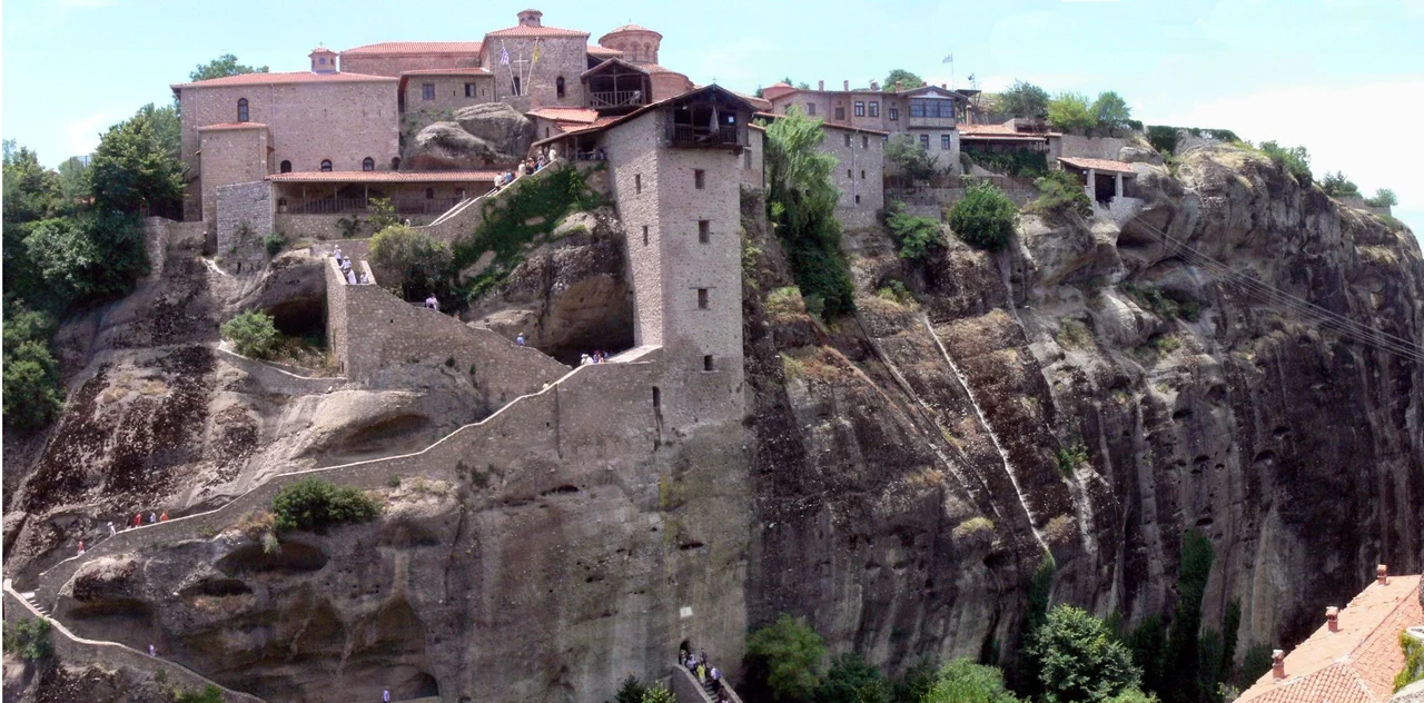 Meteora Greek-Orthodox monasteries, Greece.