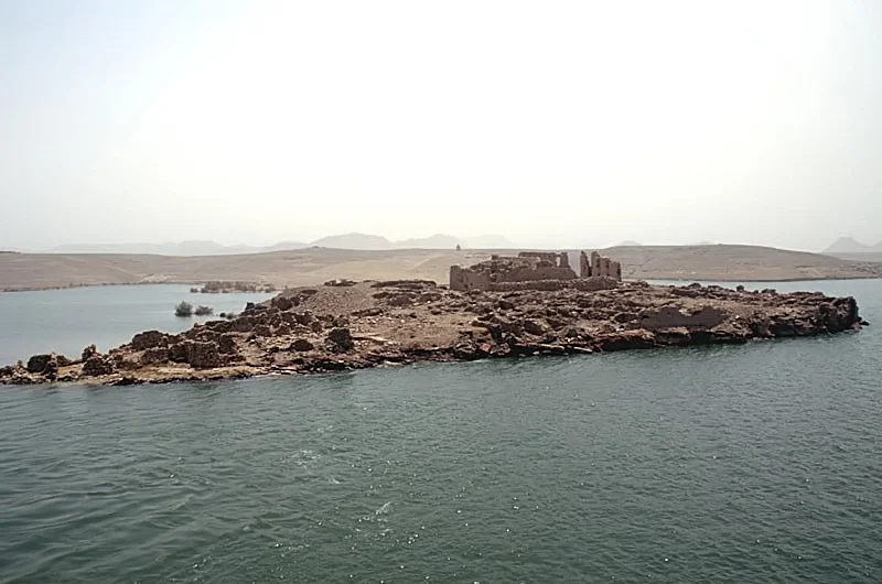 Island of Qasr Ibrim in the Lake Nasser, Egypt