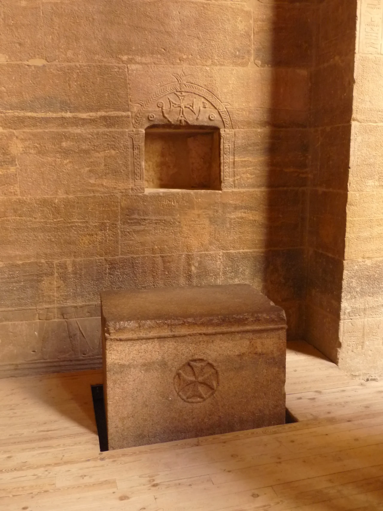 Copt altar, Isis Temple, Philae Island, Egypt