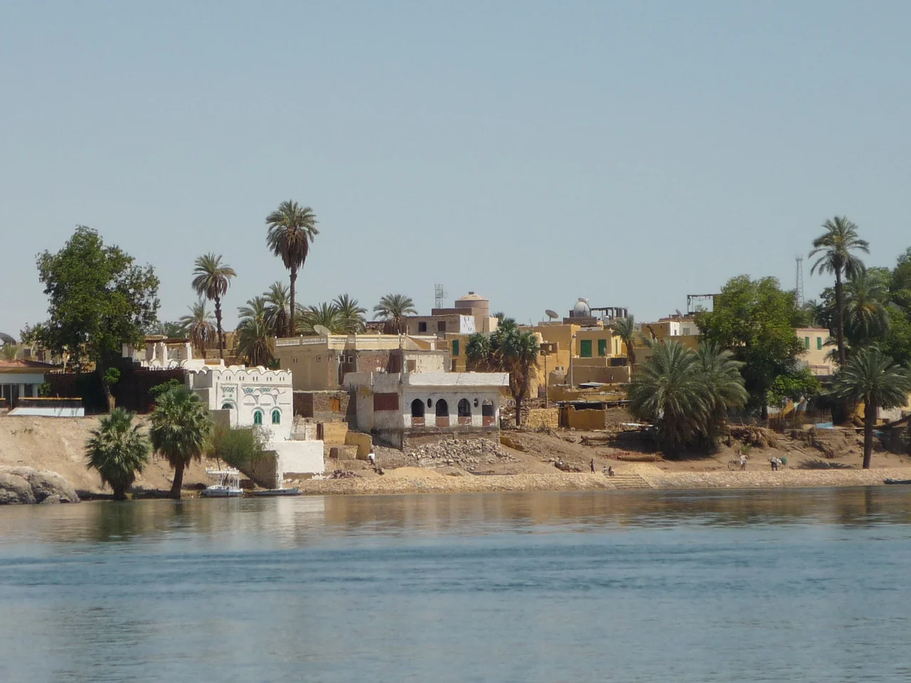 Nubian village on Elephantine Island, Aswan, Egypt