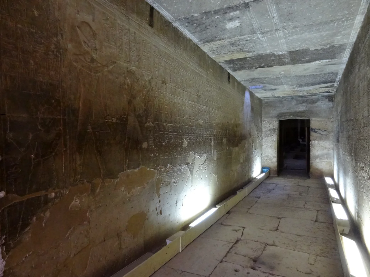 Second courtyard of the Temple of Ramesses II at Abydos, Egypt