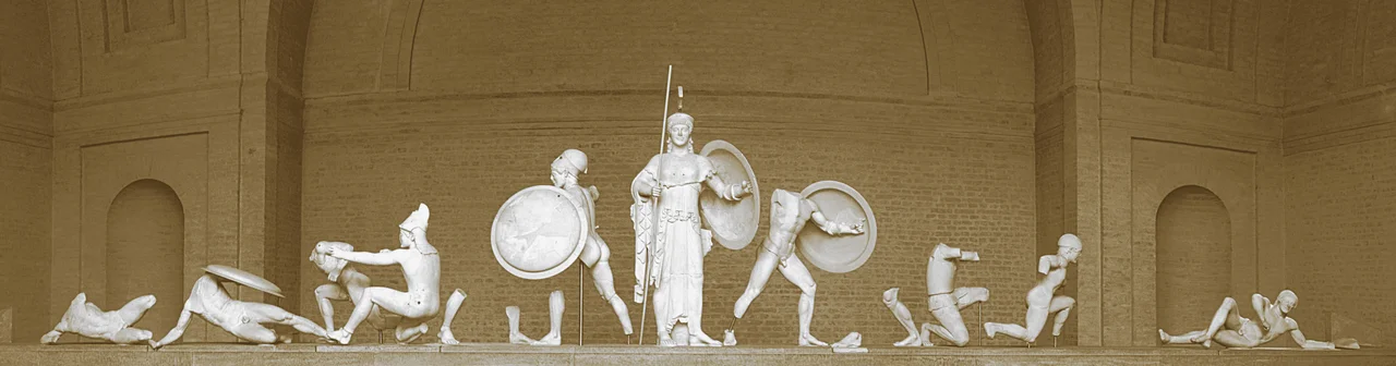Western pediment of Aphaia Temple