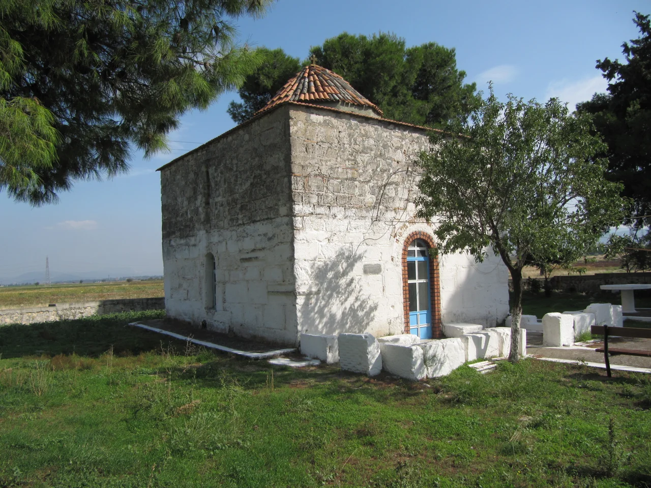 Agios Thomas chapel in Viotia prefecture. Central Greece.