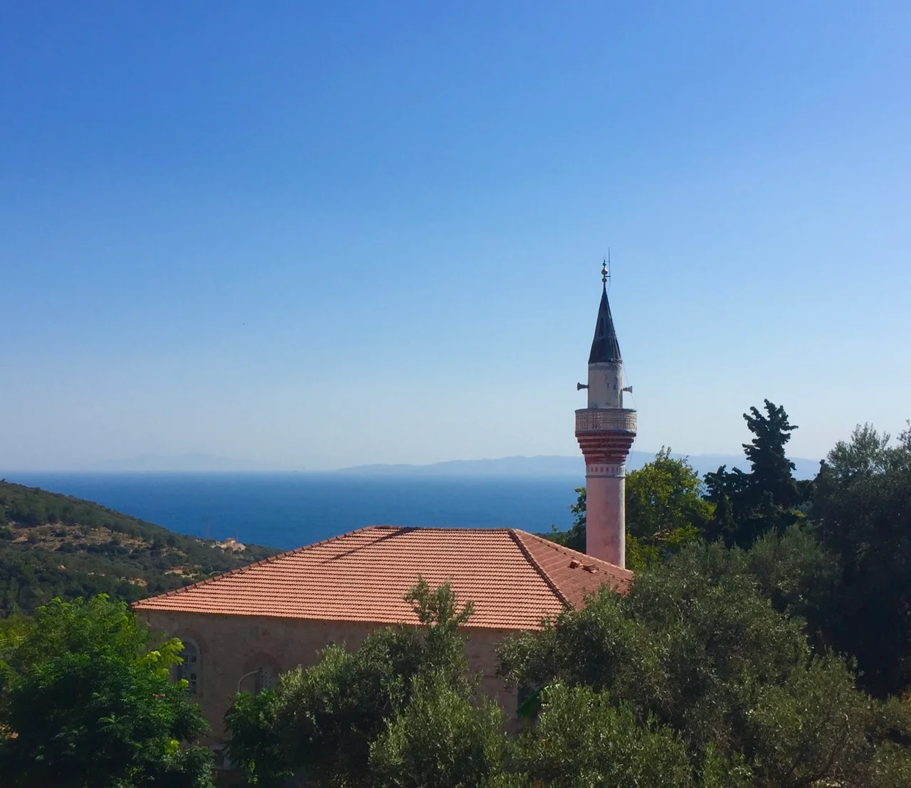Eğlenhoca Mosque, Eğlenhoca, Karaburun, İzmir Province, Turkey (July 2024)