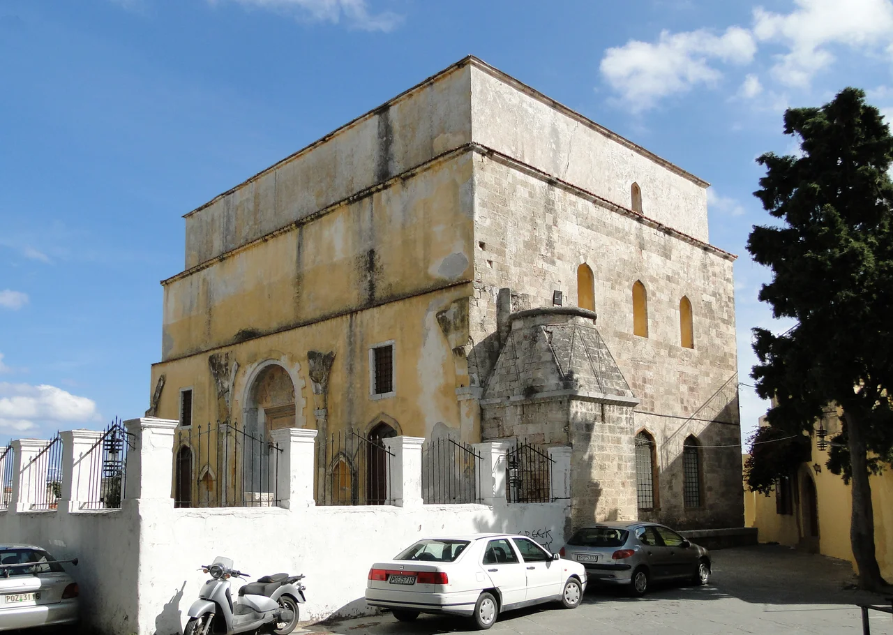 Mustafa Pasha Mosque in the Medieval City of Rhodes, Greece