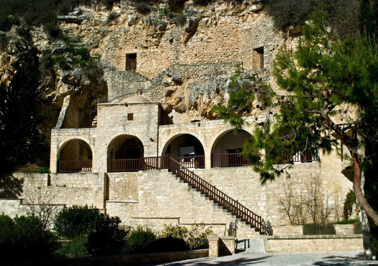Monastery of Agios Neophytos near Tala village, Cyprus.