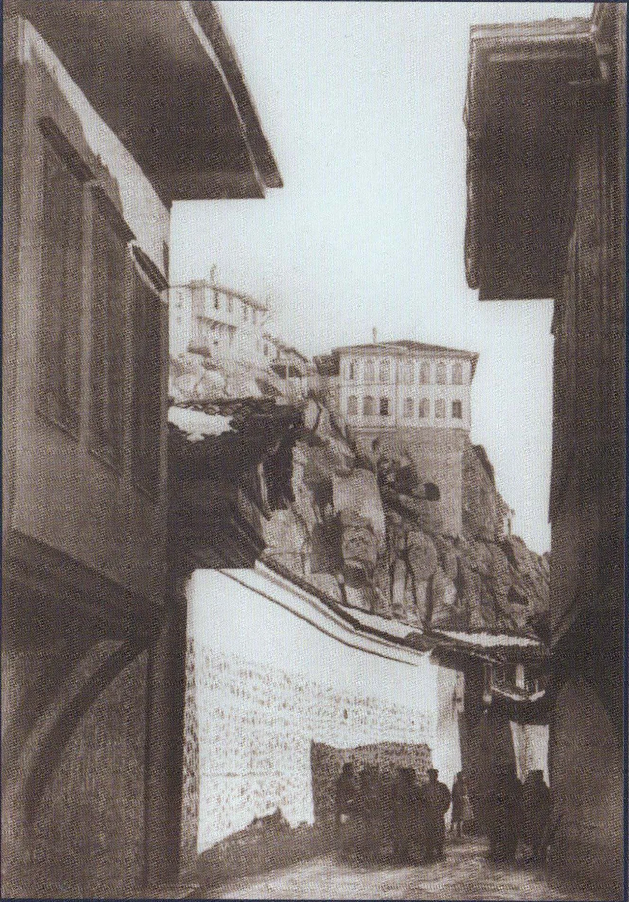 View of one of the streets of Filipoppol (Plovdiv).