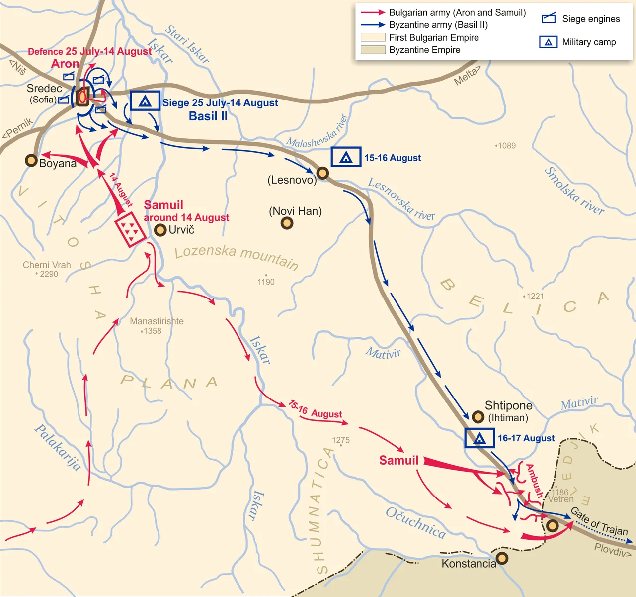 Battle of the Gates of Trajan (17 August 986)