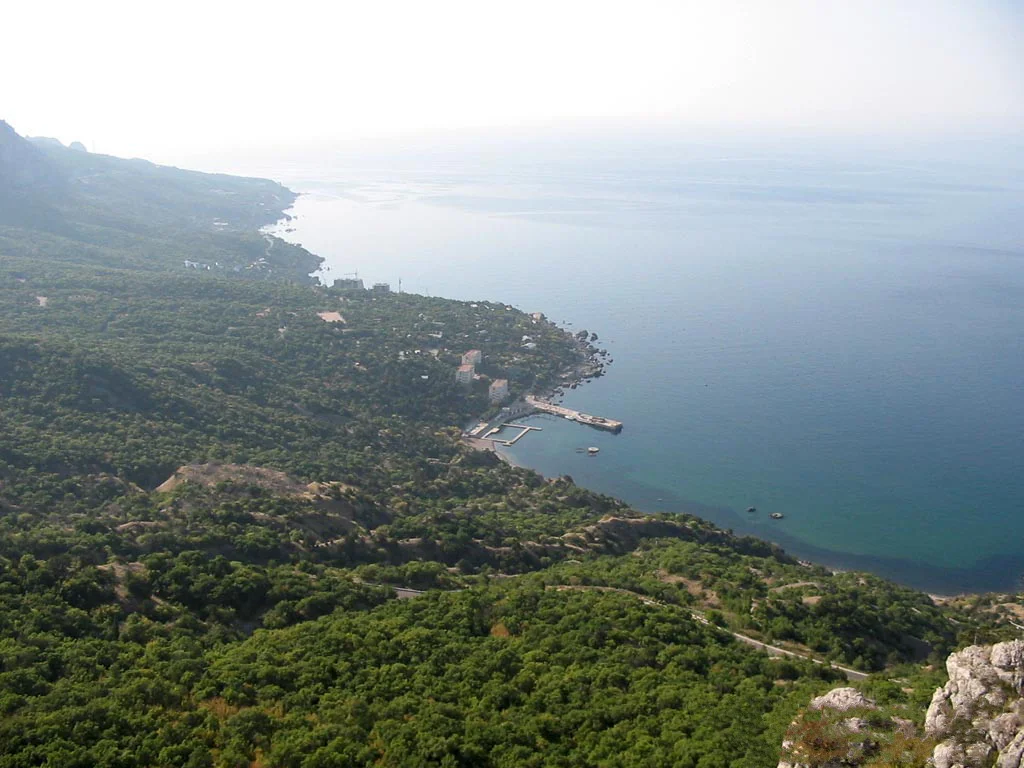 Sarych headland near Foros, Ukraine.