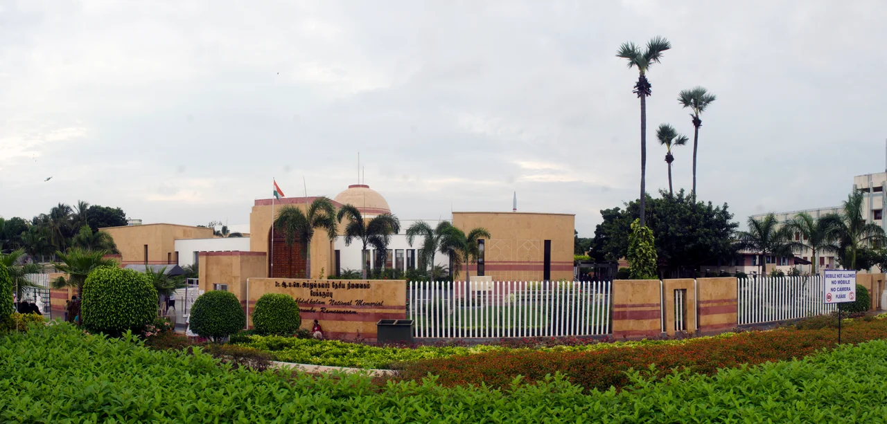 Panoramic view of APJ Abdul Kalam Memorial, Rameswaram