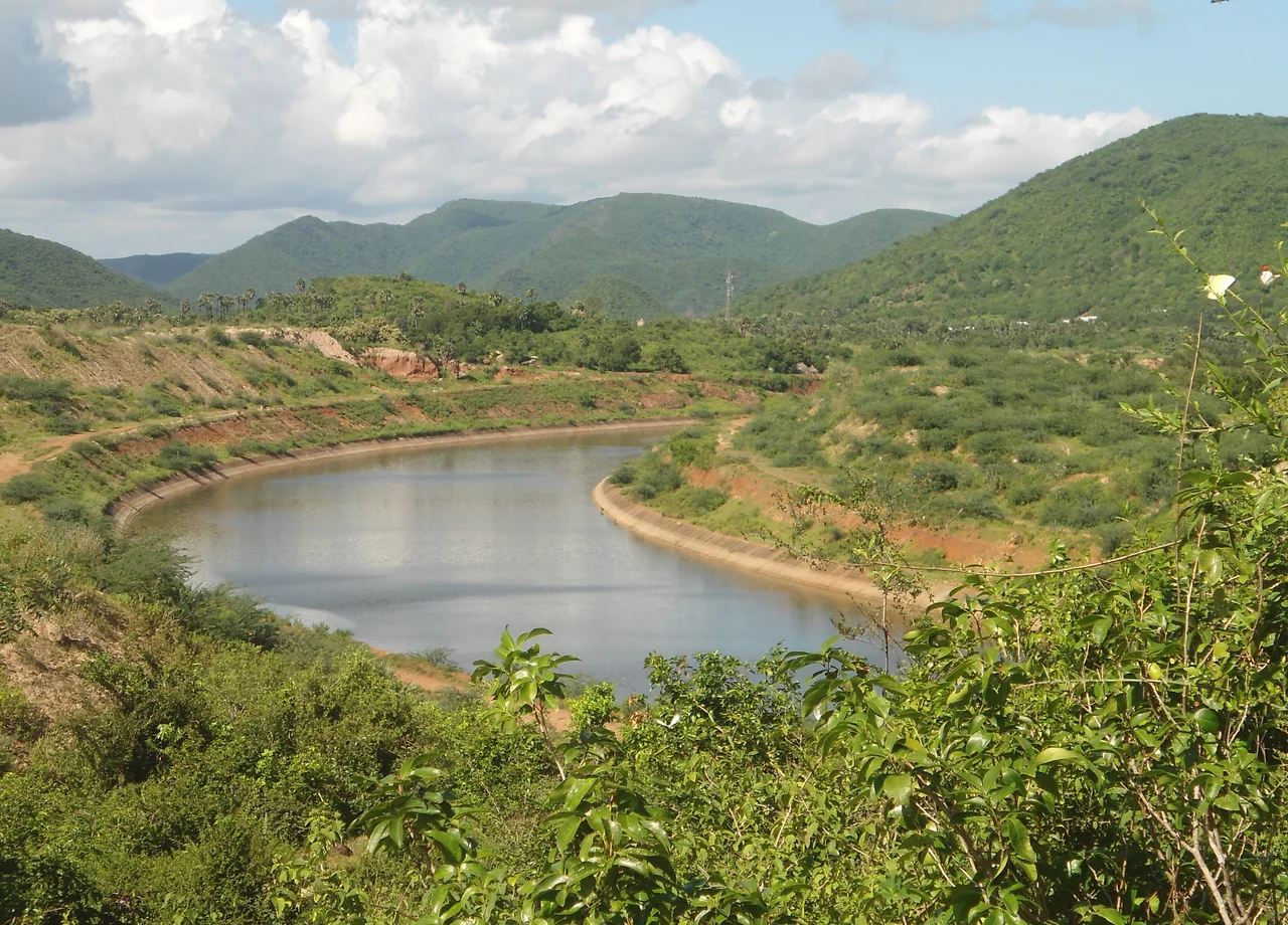 Polavaram project Canal view near Talupulamma Lova, East Godavari district
