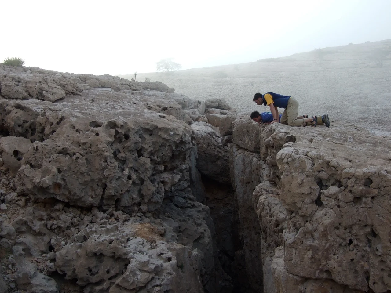 An opening to the cave chamber Majlis al Jinn.