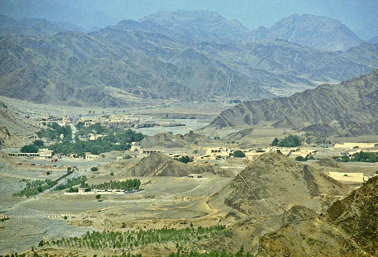Taken at the site where the Khyber Pass starts to climb high into the mountains towards Afghanistan; the view towards the Pakistan side
