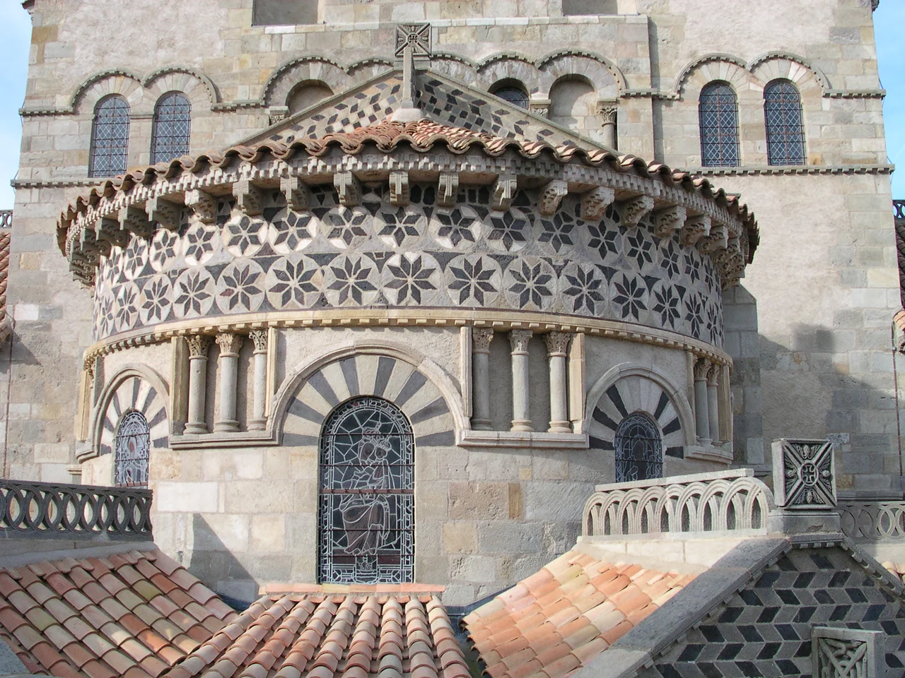Basilica Notre Dame du Port XIIth century (Clermont-Ferrand, Puy-de-Dôme, France)