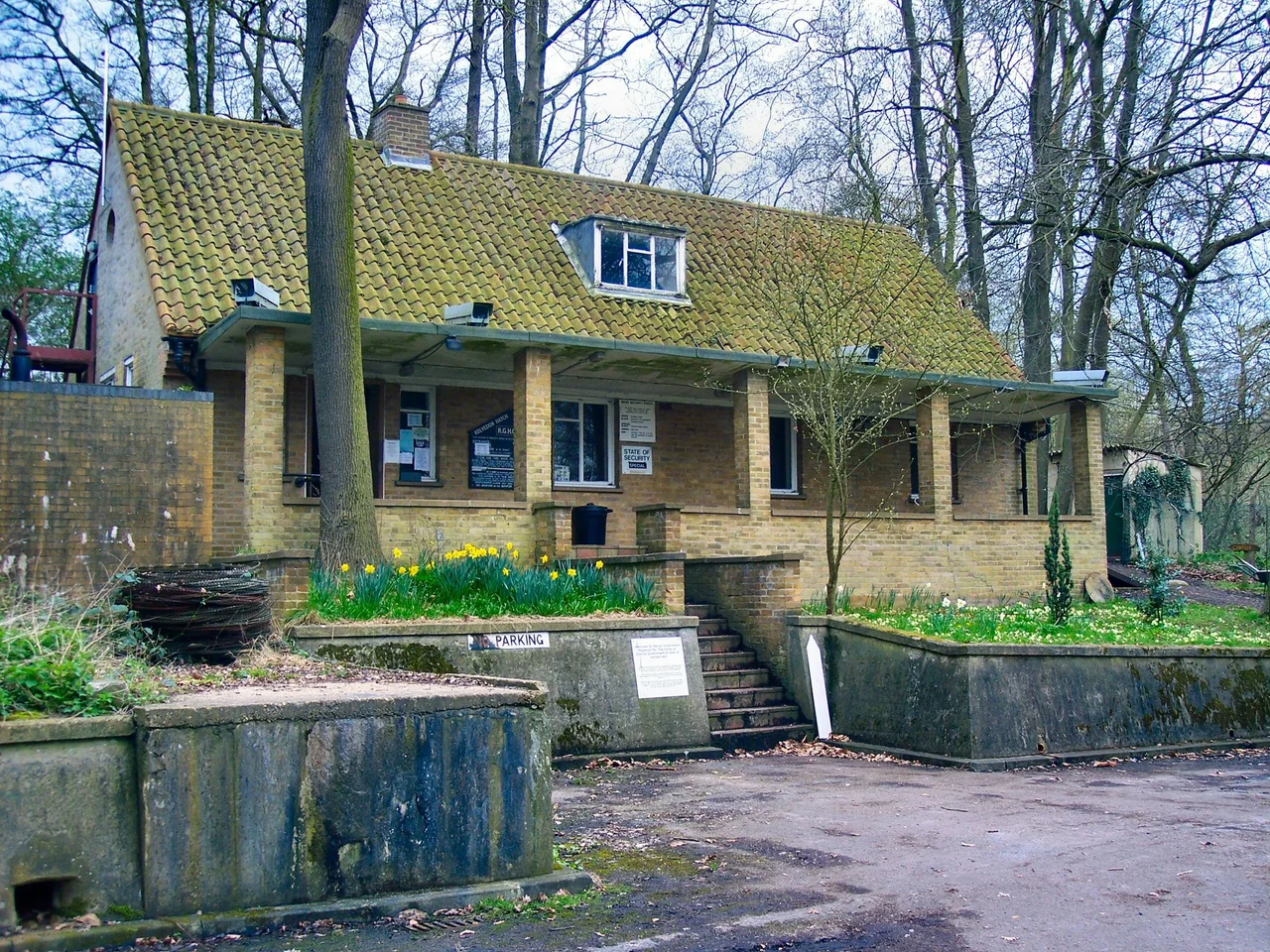 Entrance to Kelvedon Hatch Secret Nuclear Bunker, Essex, England.