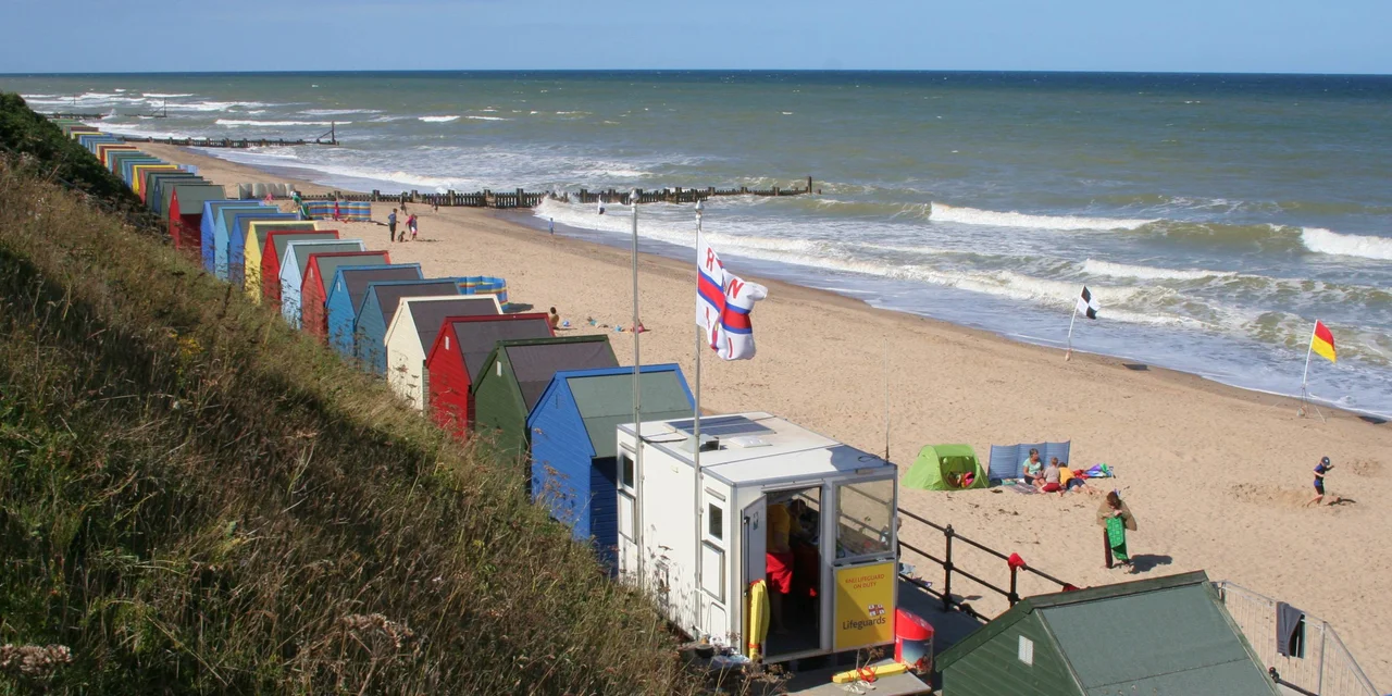 Mundesley beach in August 2013.