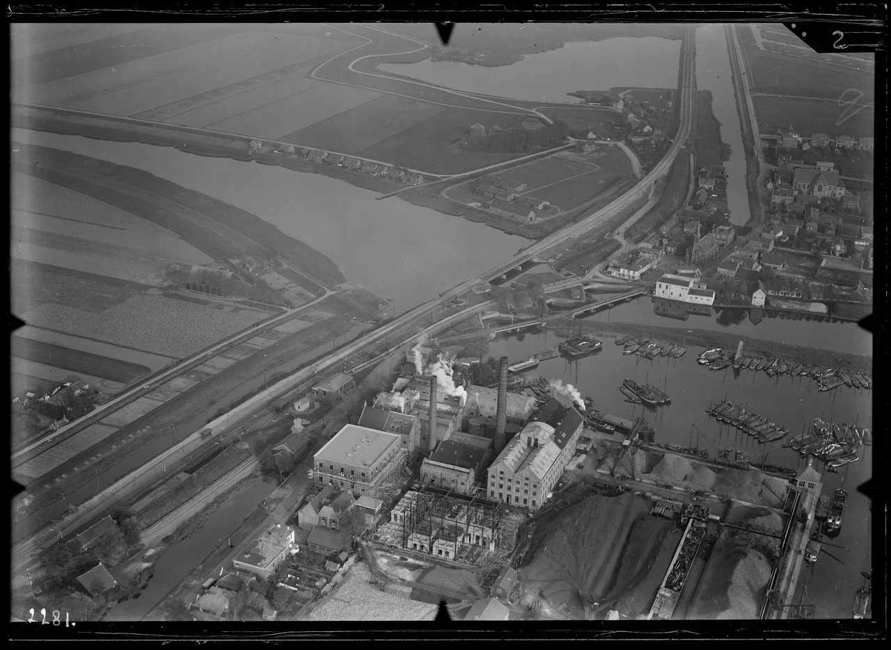 Aerial photograph of Halfweg, The Netherlands