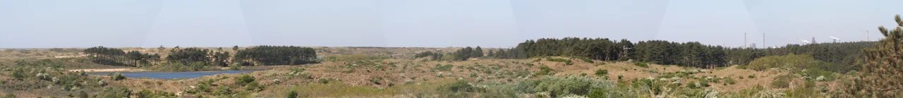 Zicht op het Vogelmeer gelegen in Nationaal Park Zuid-Kennemerland
