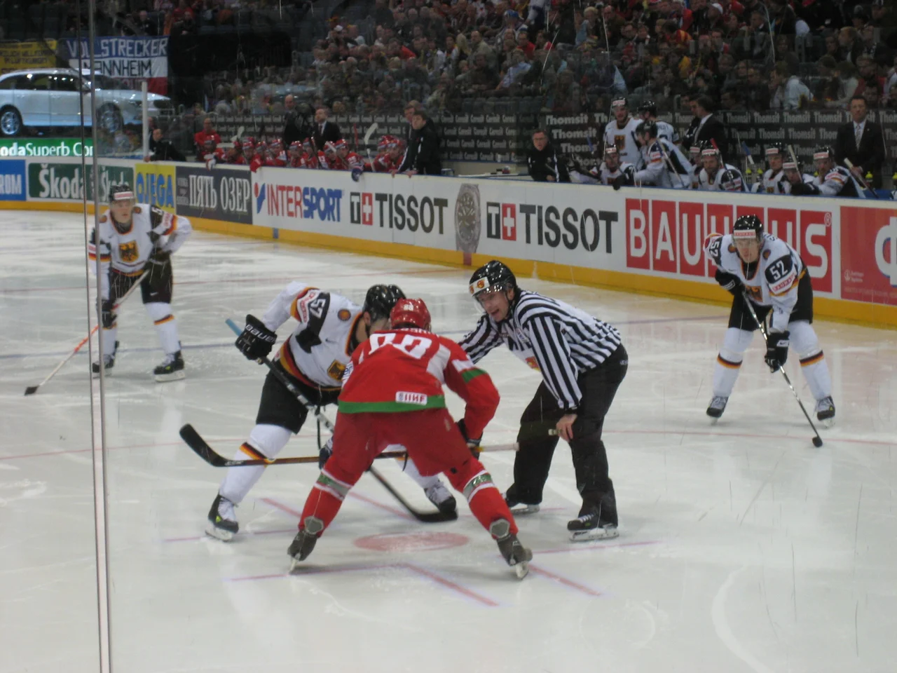 Germany - Belarus match, 2010 IIHF World Championship.