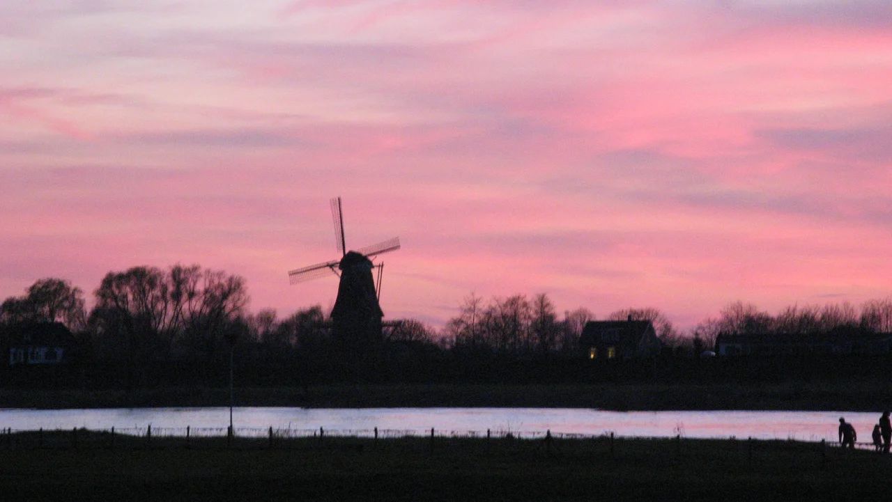 View on River Ijssel near Olst