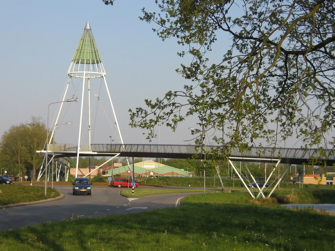 Fietsbrug De Slinger in Drachten
