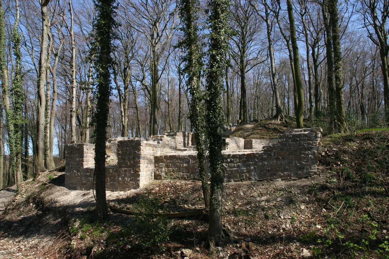 Holte: reconstructed walls of the Holter Burg