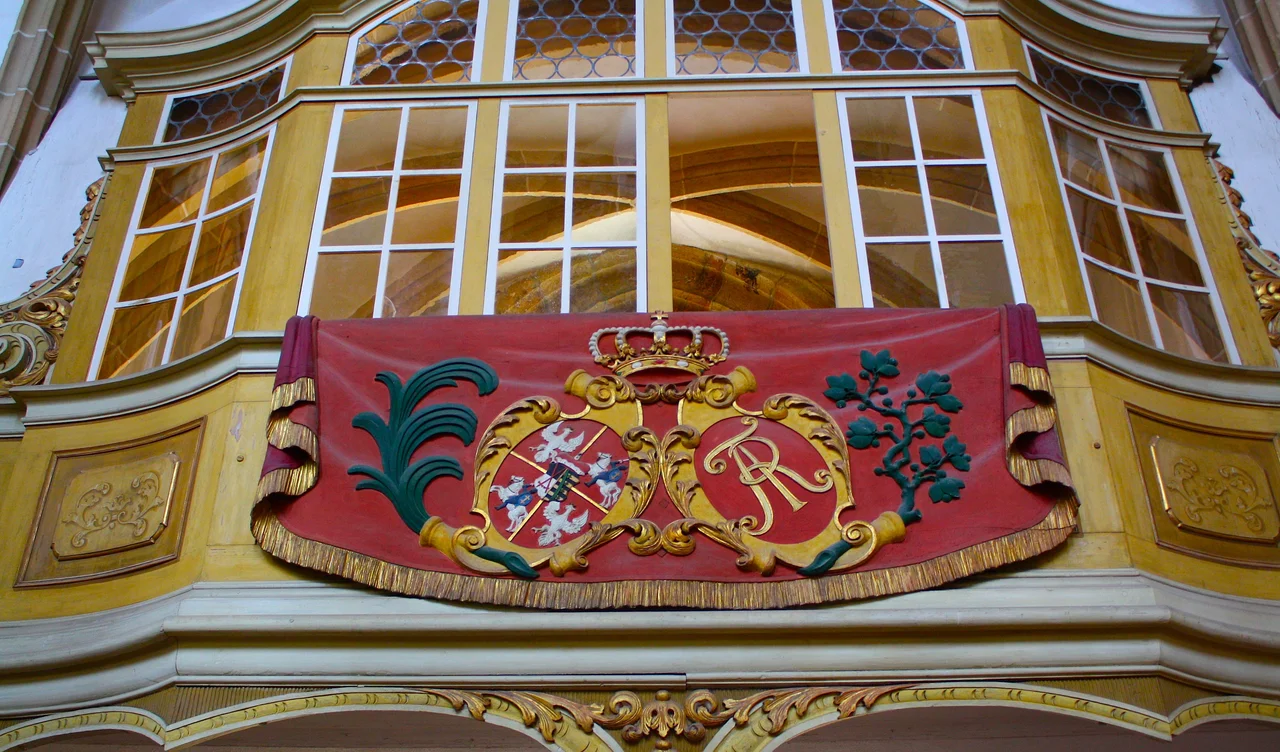 Freiberg Cathedral (in Saxony, Germany): Detail from the Golden Portal.