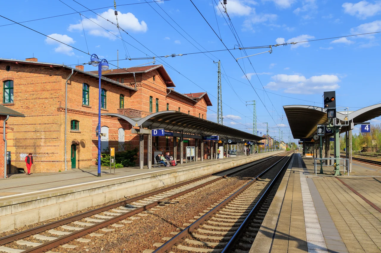Railway station in Lübbenau/Spreewald, Brandenburg, Germany