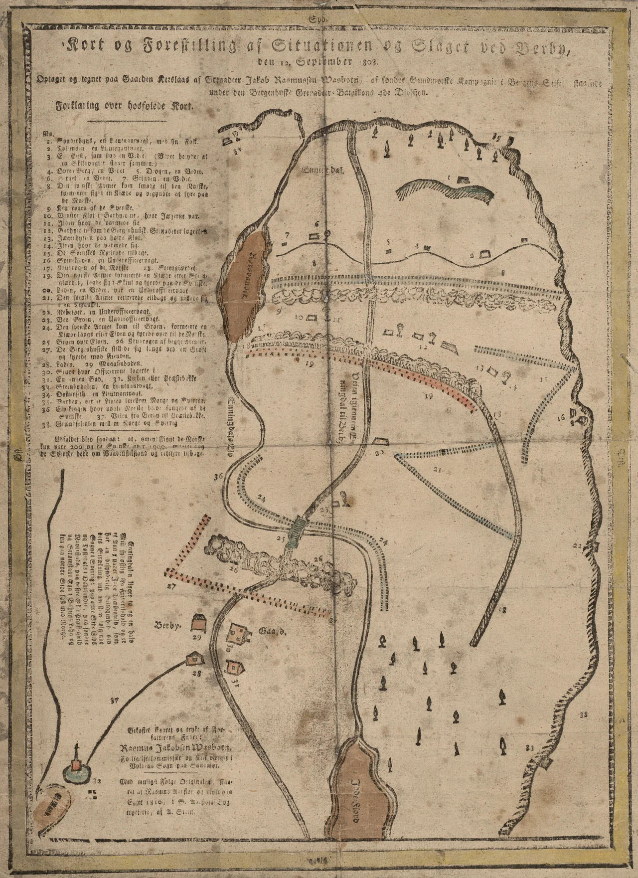Kart fra Nasjonalbibliotekets kartsamling. Kartet er gitt ut i (1810) og viser Bergby, Østfold.