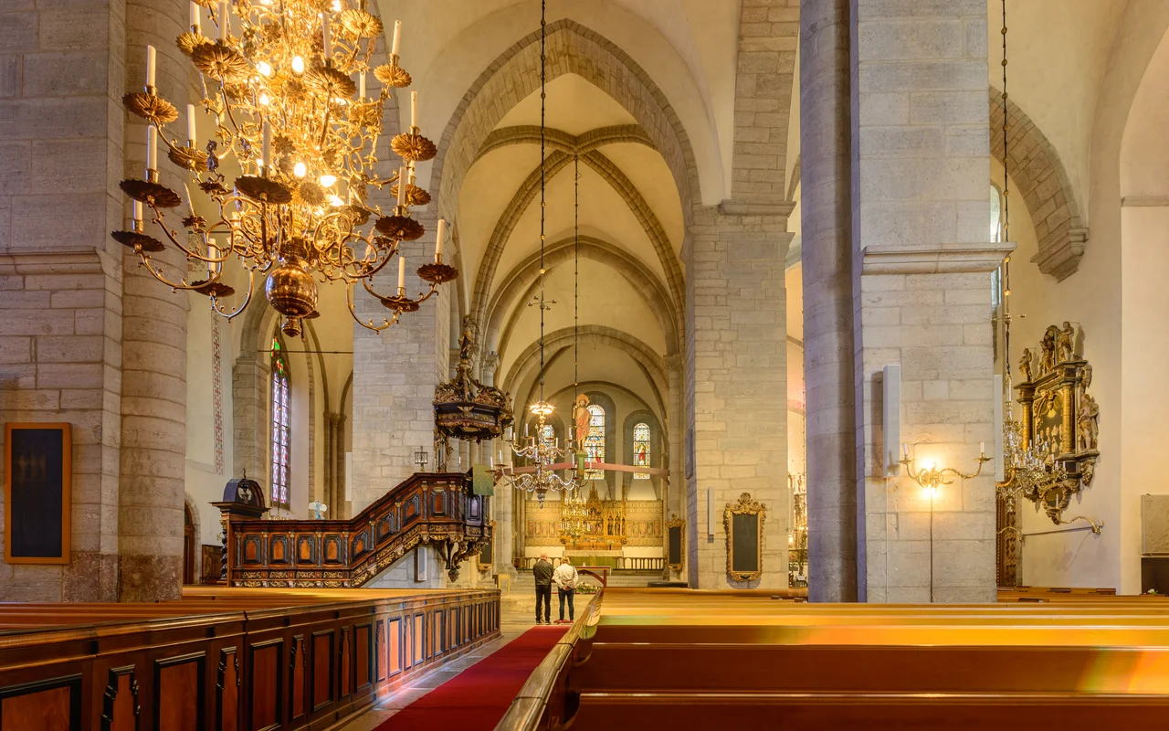 Visby Cathedral (Swedish: Visby domkyrka, officially Visby S:ta Maria domkyrka) is a cathedral in Visby in Sweden. Belonging to Visby Cathedral Parish of the Church of Sweden, it serves the Diocese of Visby, and was inaugurated on 27 July 1225.