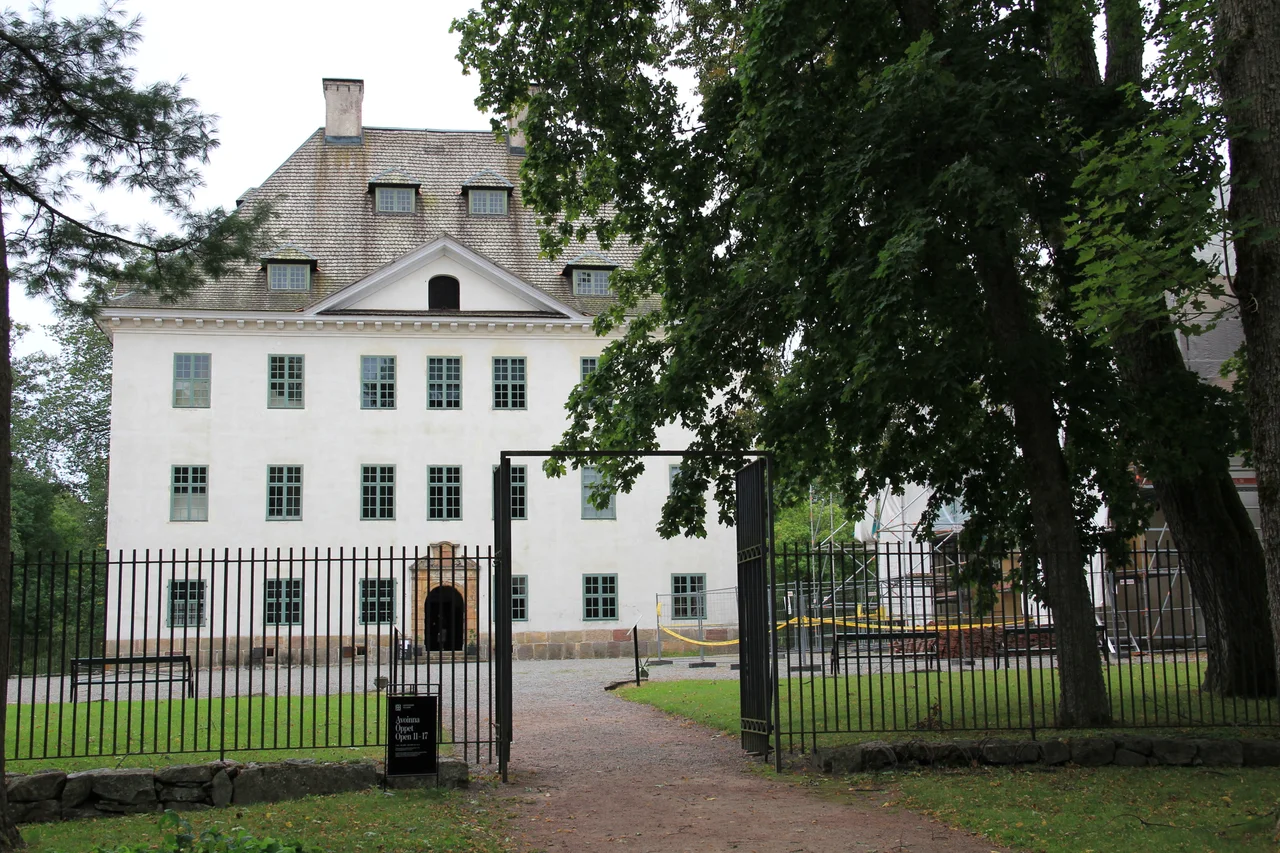 Louhisaari manor in Askainen, about 30 kilometers northwest of Turku, Finland. The mansion is the birthplace and childhood home of Baron Carl Gustaf Emil Mannerheim (1867–1951), Finnish military leader, statesman and sixth president of Finland.