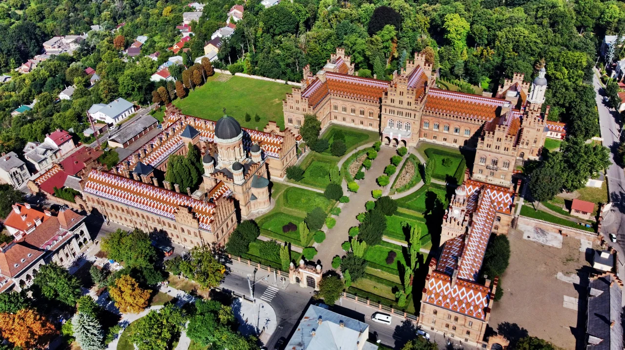 Residence of Bukovinian and Dalmatian Metropolitans, Chernivtsi, Ukraine.