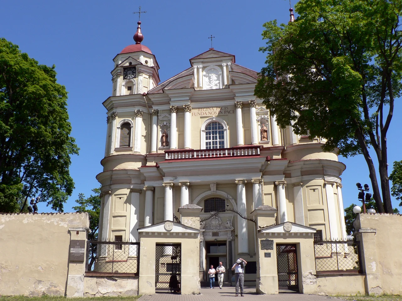 Aerial photo of Vilnius Town Hall Square.