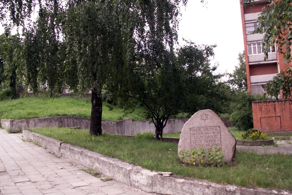 In this place there were jews ghetto 1941–1945, Šiauliai, Lithuania