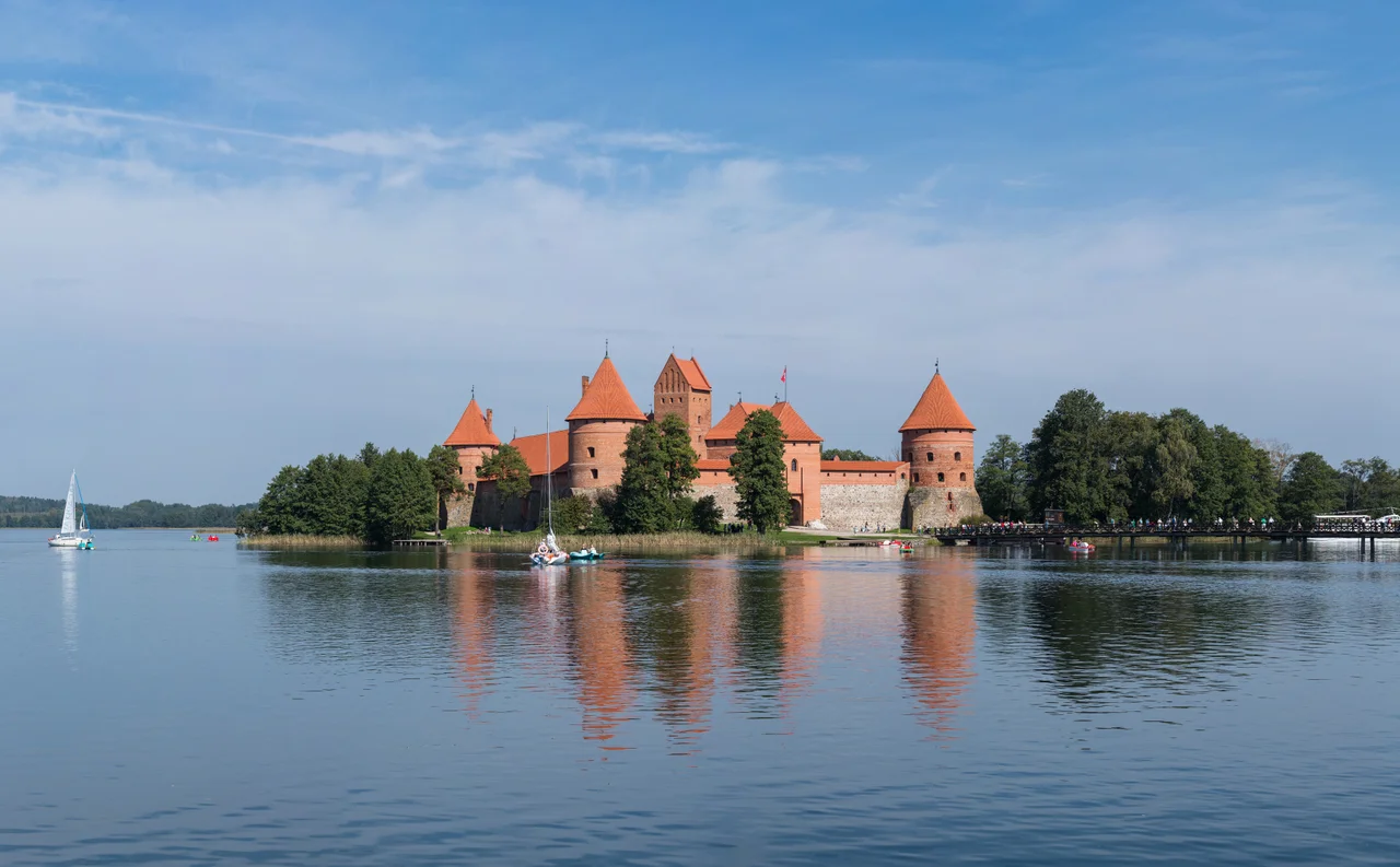The Trakai Island Castle as viewed from the south.